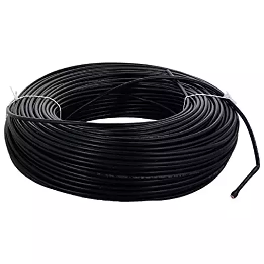 RR Kabel Superex Fr PVC Insulated Flexible Copper Wires & Cables for Domestic/Industrial Electric | Home Electric Wire | 90M [1.50 sq. mm, Black]